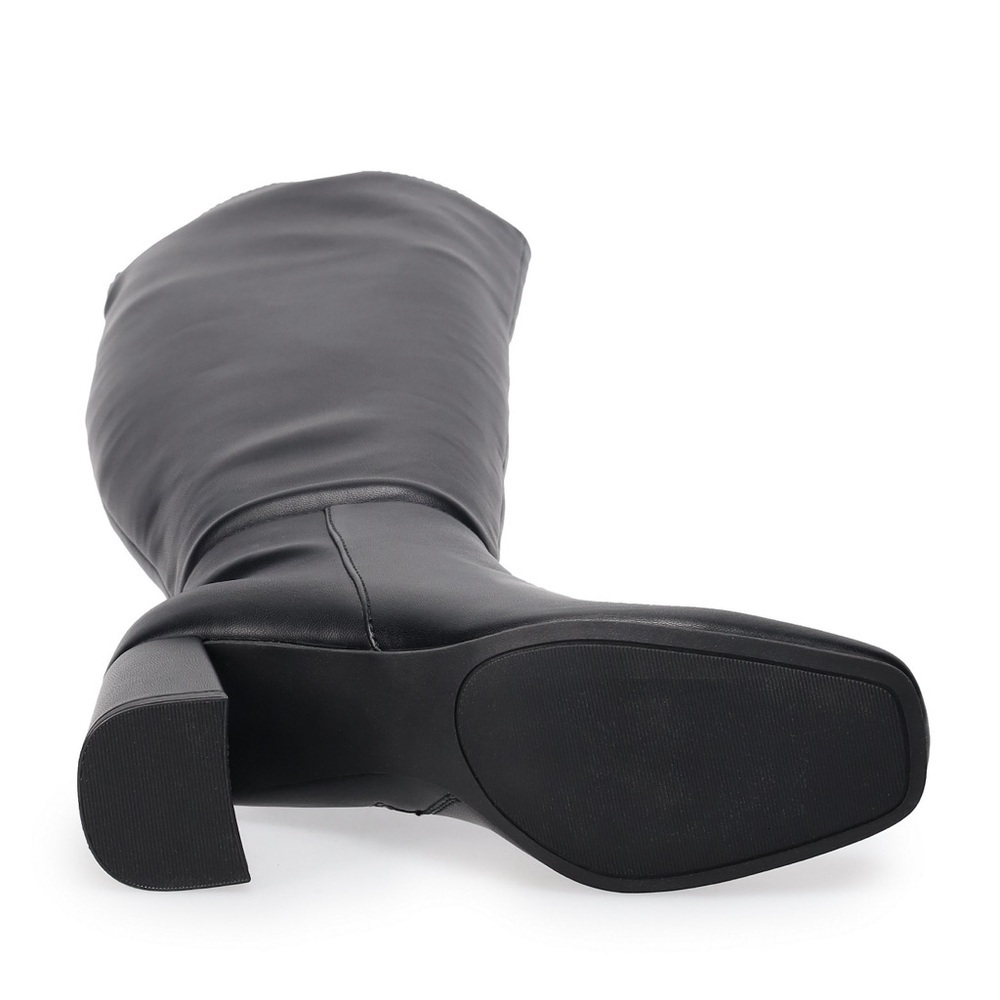 Black Knee-High Women's Boots - Picture 4 of 6